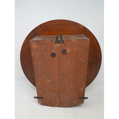 490 - Late 19th Century Mahogany Cased School/Shop Clock with 12