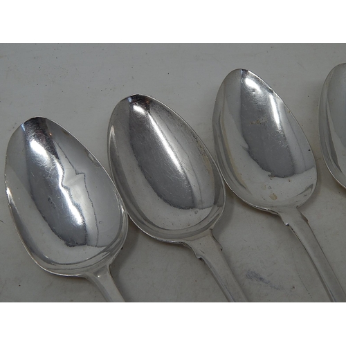 293 - Seven Georgian Silver Tablespoons: Various Dates & Makers: Weight 431g