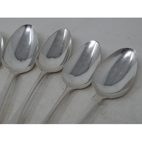 293 - Seven Georgian Silver Tablespoons: Various Dates & Makers: Weight 431g