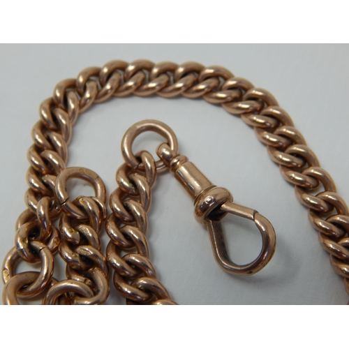 1 - 9ct Yellow Gold Watch Chain. Weight 26.8g