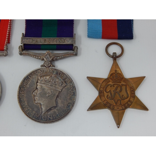 16 - Group of Medals Awarded to 5947004 PTE E.E KERSLAKE BEDF & HERTS R. Including General Service Medal ... 