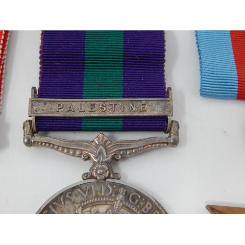 16 - Group of Medals Awarded to 5947004 PTE E.E KERSLAKE BEDF & HERTS R. Including General Service Medal ... 