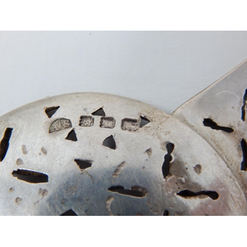 38 - Arts & Crafts Cast Silver Celtic Design Spoon Hallmarked London 1933 by Amy Sandheim: Length 12.5cm