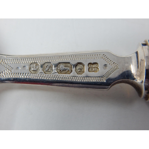 39 - Early Victorian Silver Fish Servers: Hallmarked Sheffield 1840 by Martin & Hall in Original Fitted C... 