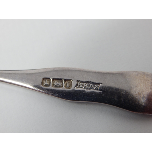 41 - Set of Six Hallmarked Silver Teaspoons together with a set of six silver handled tea knives in origi... 