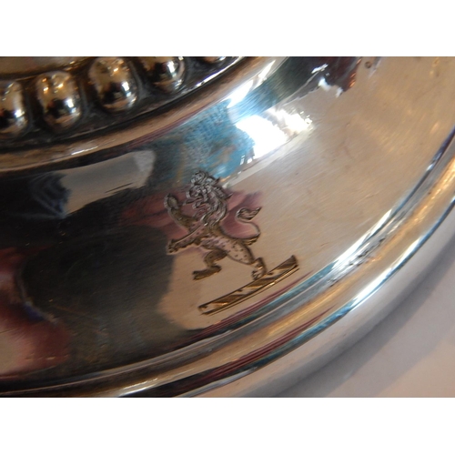 42 - A Superb Pair of Sterling Silver Three Branch Candelabra, weighted, not Hallmarked but tested as Ste... 