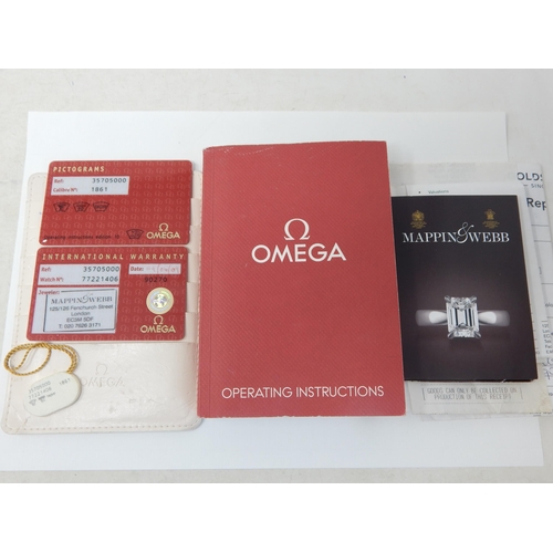 53 - An Omega Speedmaster Professional 'Moon Watch' stainless steel chronograph bracelet watch, Purchased... 