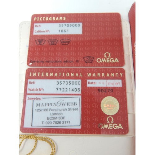 53 - An Omega Speedmaster Professional 'Moon Watch' stainless steel chronograph bracelet watch, Purchased... 