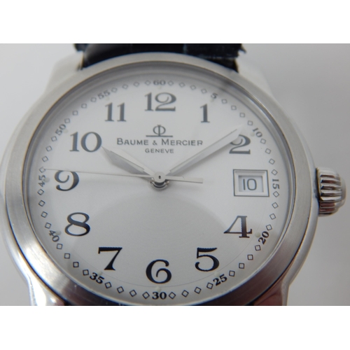 54 - Baume & Mercier L3.633.4 Gentleman's Wristwatch, Purchased 2001, Serial No: 4078478 with Date Apertu... 
