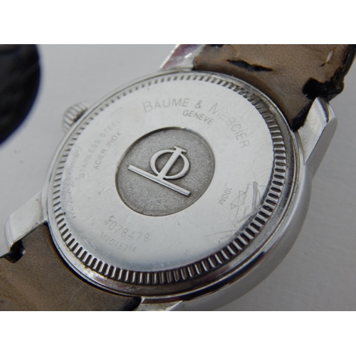 54 - Baume & Mercier L3.633.4 Gentleman's Wristwatch, Purchased 2001, Serial No: 4078478 with Date Apertu... 