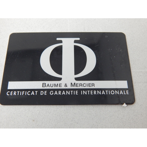 54 - Baume & Mercier L3.633.4 Gentleman's Wristwatch, Purchased 2001, Serial No: 4078478 with Date Apertu... 