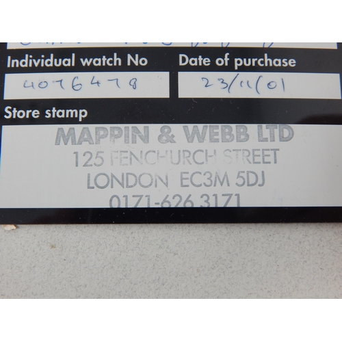 54 - Baume & Mercier L3.633.4 Gentleman's Wristwatch, Purchased 2001, Serial No: 4078478 with Date Apertu... 