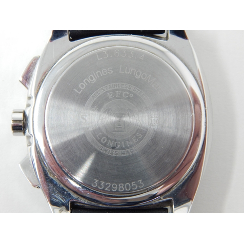 55 - Gentleman's Longines Chronometer Wristwatch, Serial No: 33298053 with Date Aperture Subsidiary Dials... 