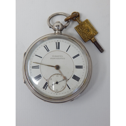 62 - Victorian Gentleman's Silver Pocket Watch 