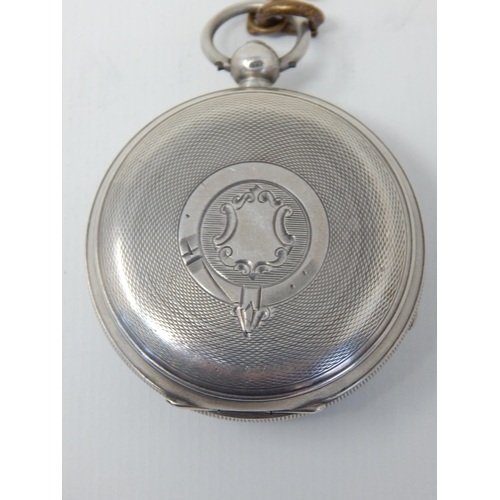 62 - Victorian Gentleman's Silver Pocket Watch 