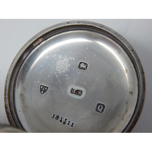 62 - Victorian Gentleman's Silver Pocket Watch 