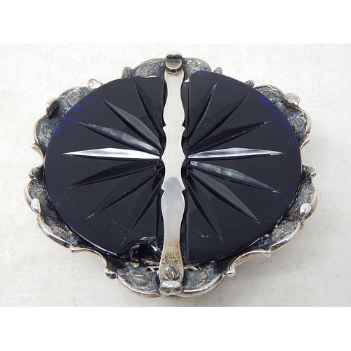 65 - Victorian Silver Inkwell: Hallmarked London 1840 by George Fox: Gross weight inc liner 589g