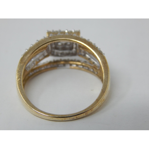 76 - Gold Ring Set with Argyle Diamonds Estimated @ 0.75cts: Diamonds I/J SI 1/2: Size N/O