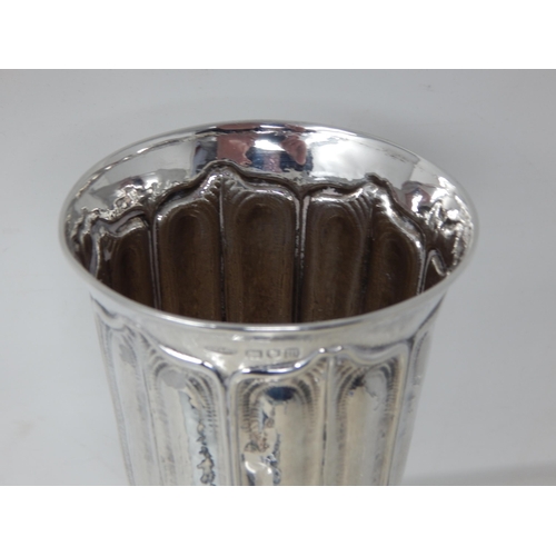 23J - Edwardian Silver Goblet Hallmarked London 1907 by OMAR RAMSDEN & ALWYN CARR: Height 14.5cm: Weight 1... 