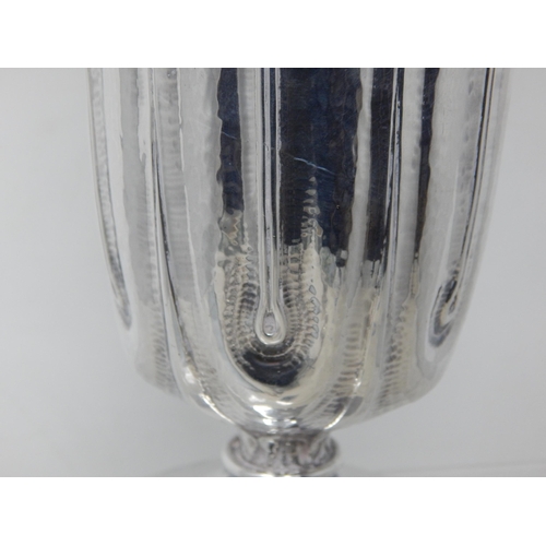 23J - Edwardian Silver Goblet Hallmarked London 1907 by OMAR RAMSDEN & ALWYN CARR: Height 14.5cm: Weight 1... 