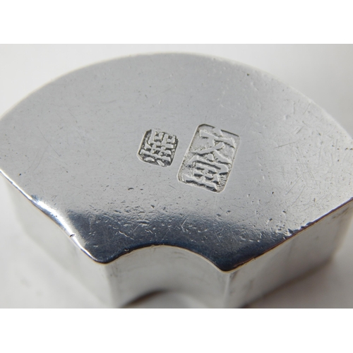 23Z - Antique Chinese Hallmarked Silver & Enamel Lidded Box. The Interior Lidded Box with Outer Cover toge... 