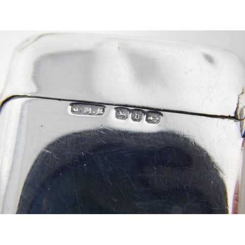 24C - Two Victorian Silver Vesta Cases Hallmarked Birmingham 1895 & Birmingham 1901