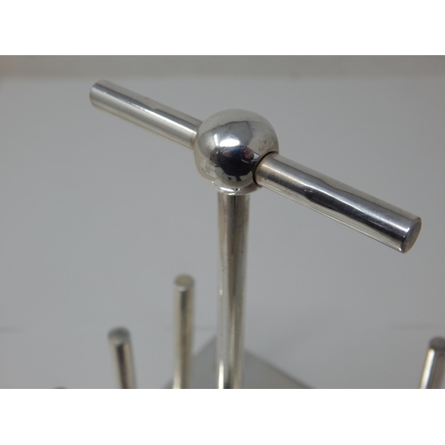 24R - Dr Christopher Dresser Style Silver Plated Toast rack.