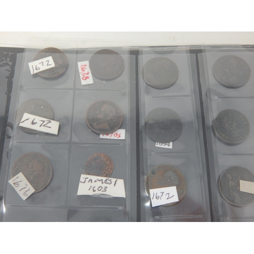 12 - A superb lifetime collection of Farthings comprising James I 1603-1625(2), 1672(3), 1673, 1675, 1676... 