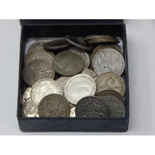 28 - Collection of 70 x Silver Threepences generally Fine to Very Fine