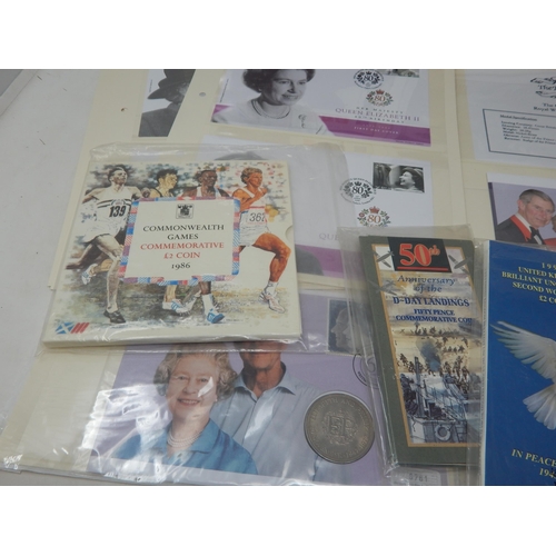 20 - Royal Family Charles and Camilla coin cover; 60th Anniversary of D-Day Coin First Day Cover; 1936 - ... 