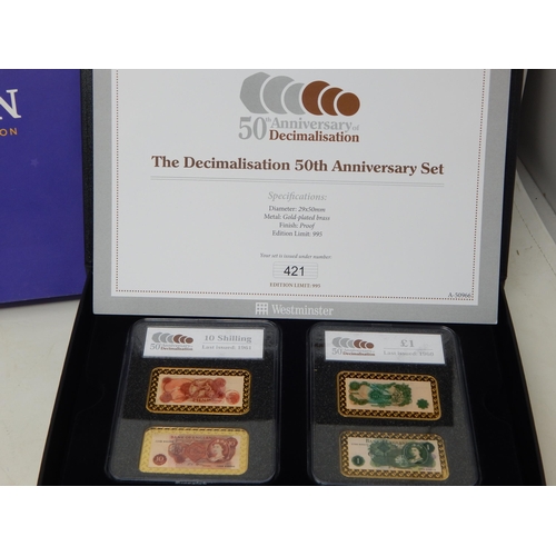 27 - The Decimalisation 50th Anniversary Set banknote collection limited edition of 995; The Historic Dec... 