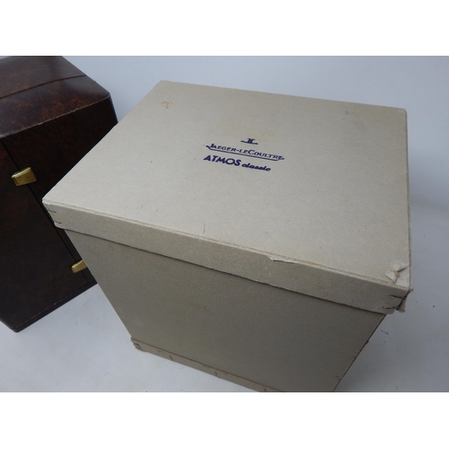 34 - Jaeger Le-Coultre ATMOS Permanent Clock in original box with papers