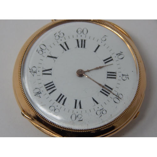 43 - Larger 18ct Gold Pocket Watch gross weight 28g