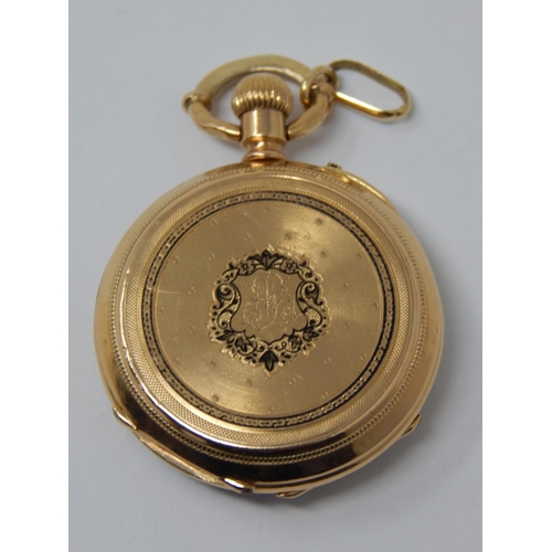 43 - Larger 18ct Gold Pocket Watch gross weight 28g