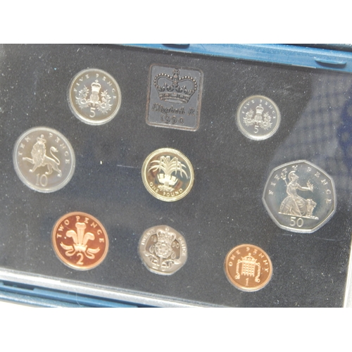 95 - UK Proof Sets 1983, 1985, 1994, 1995, 1999 all about as struck and housed in blue Royal Mint cases o... 