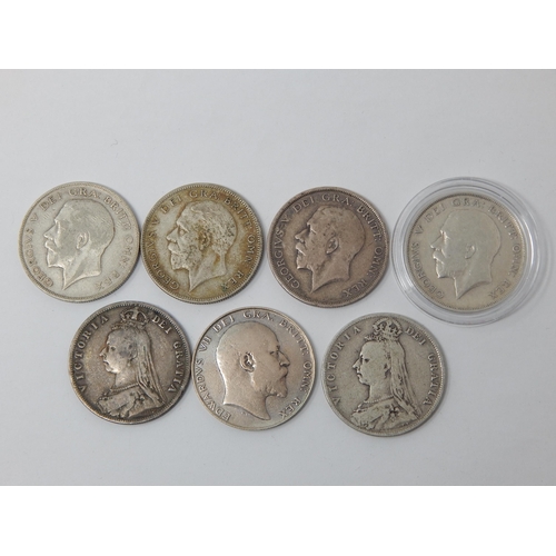 72 - Victoria Silver Halfcrowns 1887, 1892; Edward VII Silver Halfcrown 1910; George V Silver Halfcrowns ... 