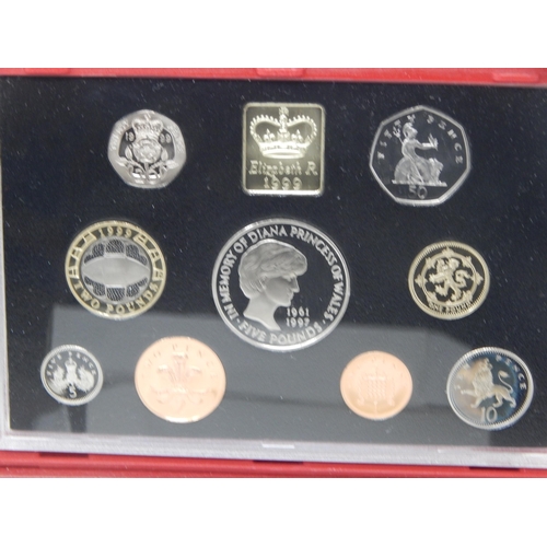 86 - UK 1998 and 1999 Proof Sets both brilliant, about as struck and housed in red de-luxe cases of issue