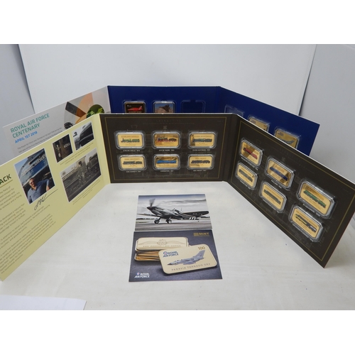 74 - The Great British Railway Collection of 12 x Gold Plated Ingots in folder with COA, partial collecti... 