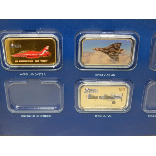 74 - The Great British Railway Collection of 12 x Gold Plated Ingots in folder with COA, partial collecti... 