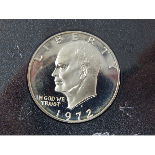 82 - USA Eisenhower Silver Proof Dollar 1972; 1997 Silver Proof Pound; Tony Blair Silver Medallion; The P... 