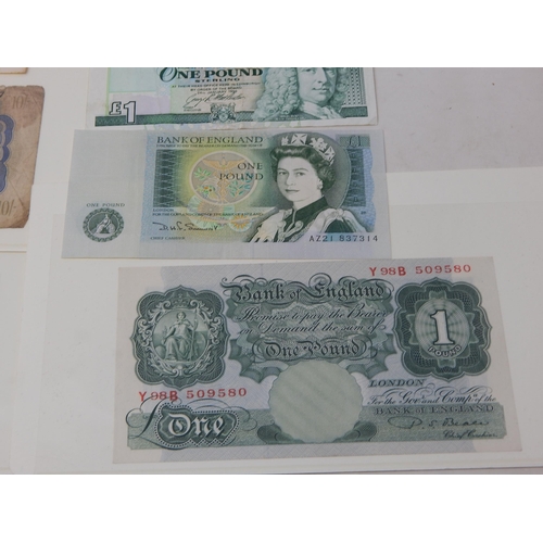 91 - Bank of England Beale War Issue Pound note; Bank of England War Issue Peppiatt Ten Shilling note; Ff... 