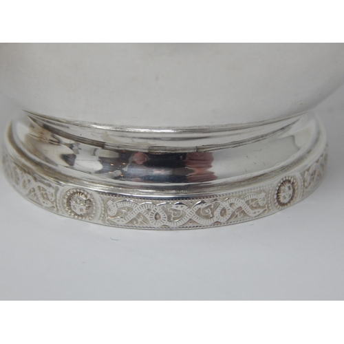 370 - Silver Strawberry Set Comprising Cream Jug & Sugar Bowl with Celtic Design Lower Rims: Hallmarked Bi... 