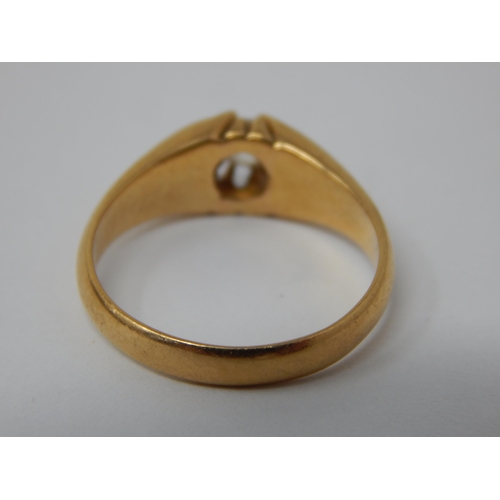 377 - 18ct Yellow Gold Ring: Size N