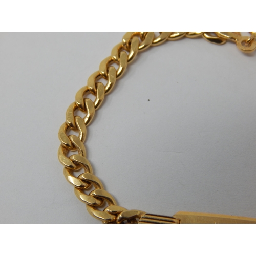 401 - 18ct Yellow Gold Identity Bracelet: Weight 8.3g