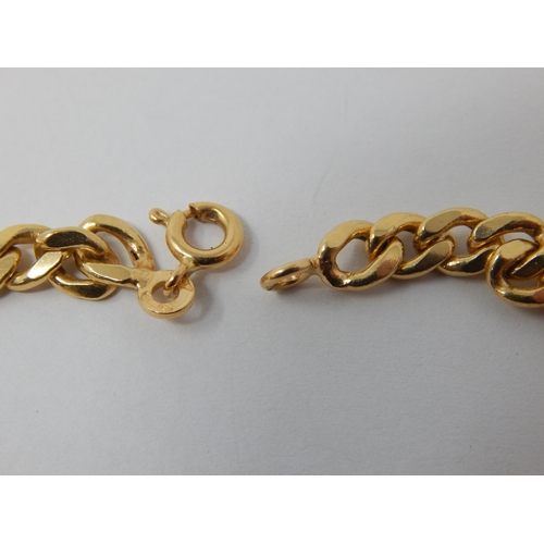 401 - 18ct Yellow Gold Identity Bracelet: Weight 8.3g