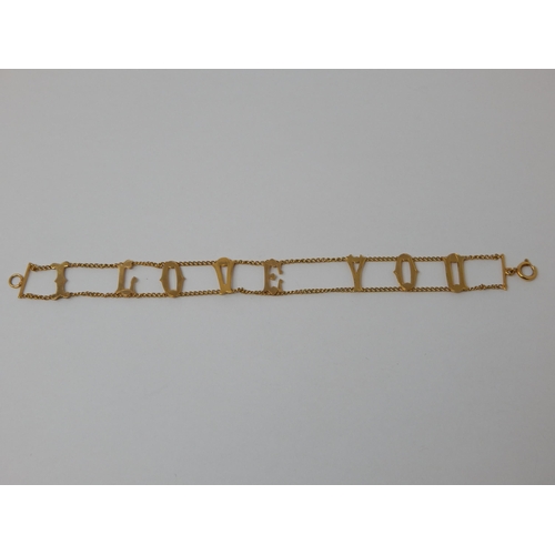 406 - 9ct Yellow Gold Bracelet 