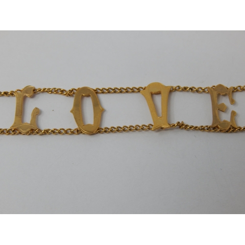 406 - 9ct Yellow Gold Bracelet 