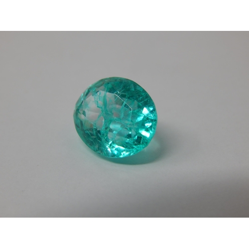 434 - A 10.02ct Oval Cut Emerald with G.I.L Certificate of Authenticity.