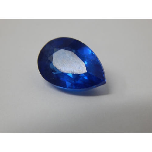 436 - A 11.17ct Pear Cut Sapphire with G.I.L Certificate of Authenticity.