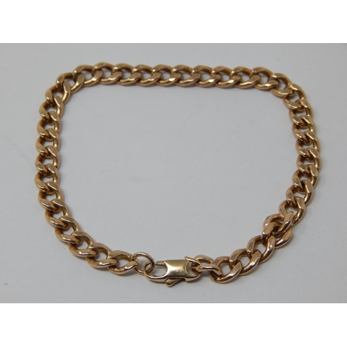 444 - 9ct Yellow Gold Bracelet: Weight 3.8g